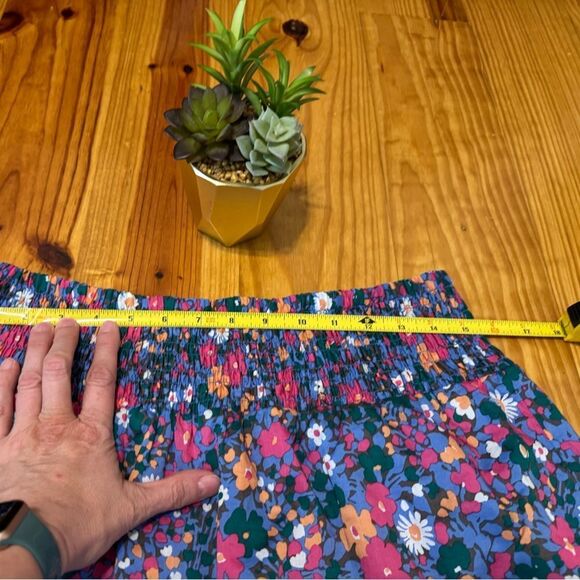 Rails Edina Leilani Floral Midi Skirt Tiered Smocked Waist Peasant Women’s MED - Picture 8 of 12